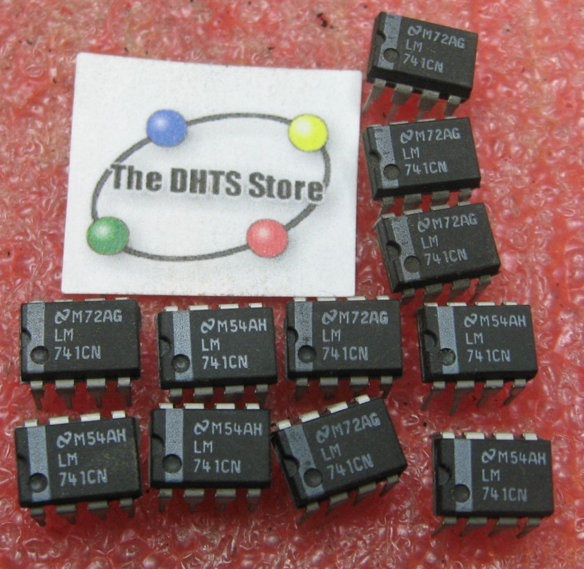 LM741CN National Semiconductor OpAmp IC DIP 8-Pin Plastic LM741 741 NOS Qty 11