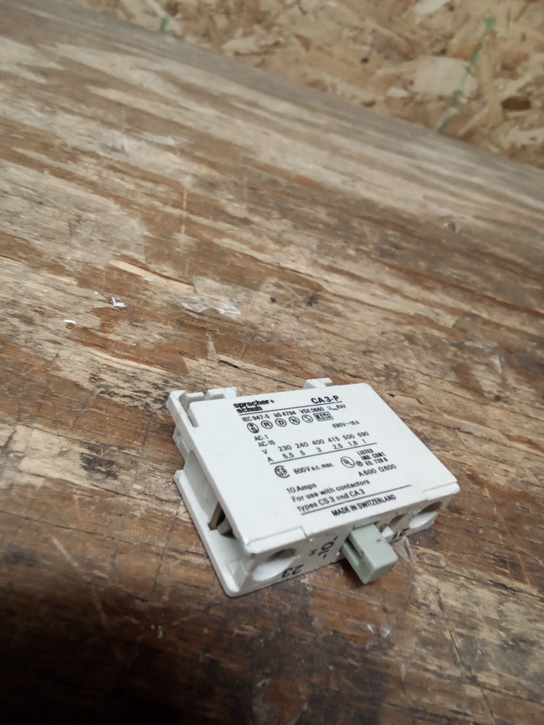 Sprecher + Schuh CA 3-P Normally Open Contact Block F40
