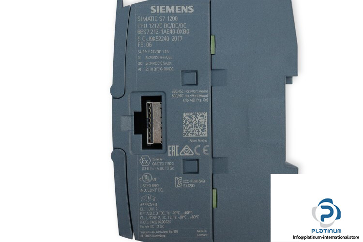 SIEMENS 6ES7 212-1AE40-0XB0 CPU