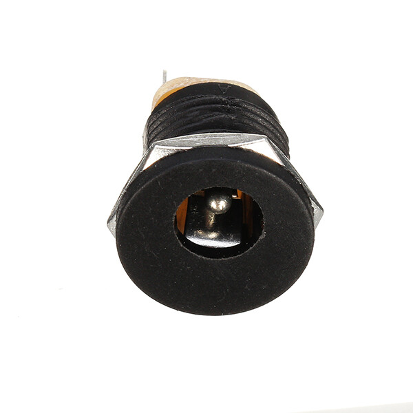 10pcs DC-022 5.5-2.1mm Round Hole Screw Nut DC Power Socket ROHS Internal Diamet