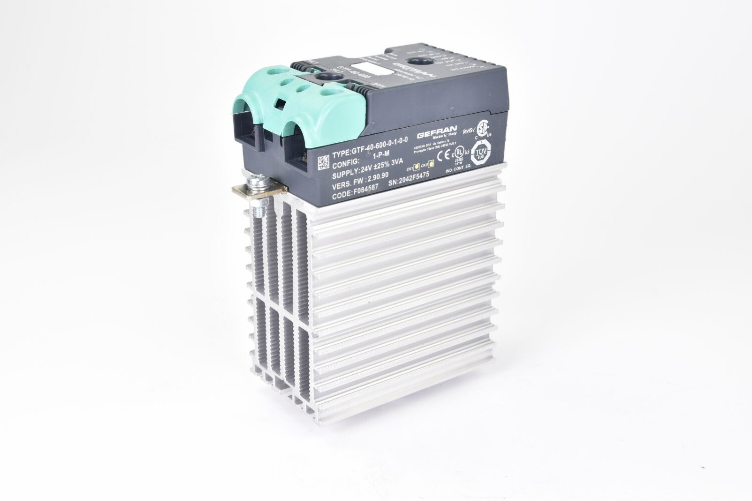 GEFRAN GTF-40-600, GTF-40-600-0-1-0-0, Single phase power controller, 2.90.90