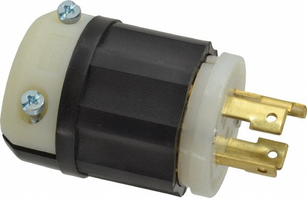 Leviton 125/250 VAC, 30 Amp, L14-30P Configuration, Industrial Grade, Self Gr…