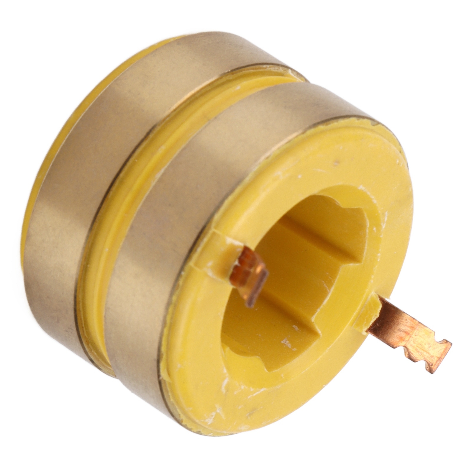 Slip Ring Brass Conductive Collector 2 Way 22mm ID 38mm OD For 168F Generators