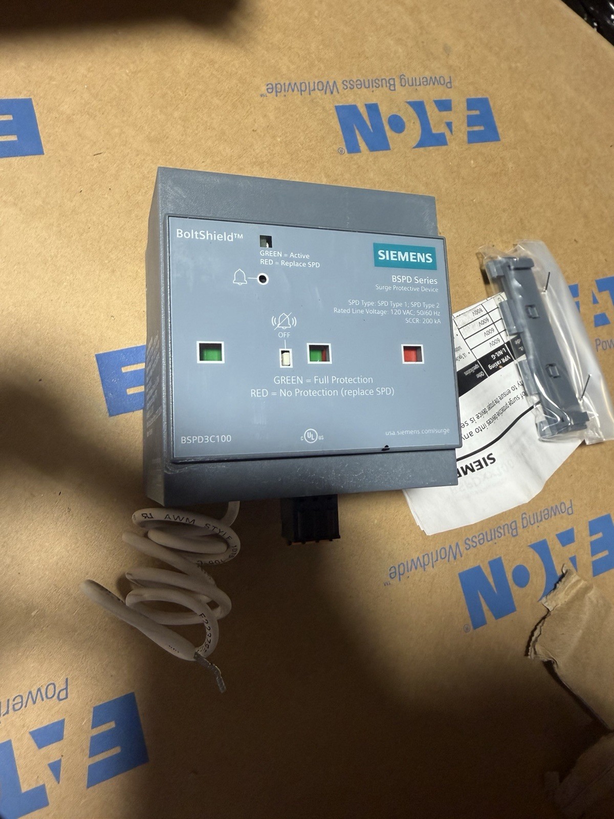 1-SIEMENS BSPD3C100 SURGE PROTECTIVE DEVICE BSPD SERIES SURGE PROT (CLEAN USED)