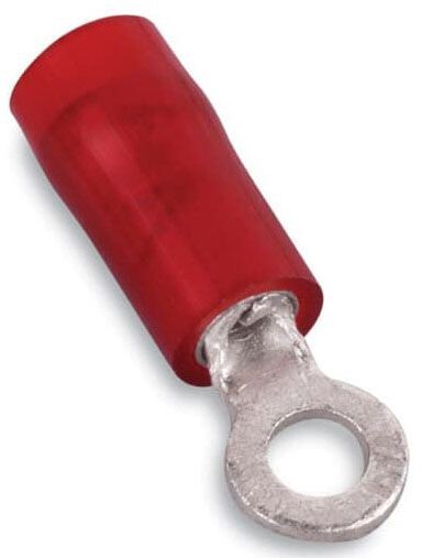 Thomas & Betts RA18-4, 22 To 16 Awg, #4 Stud, 600 V, Copper, Ring Terminal, 1Pc
