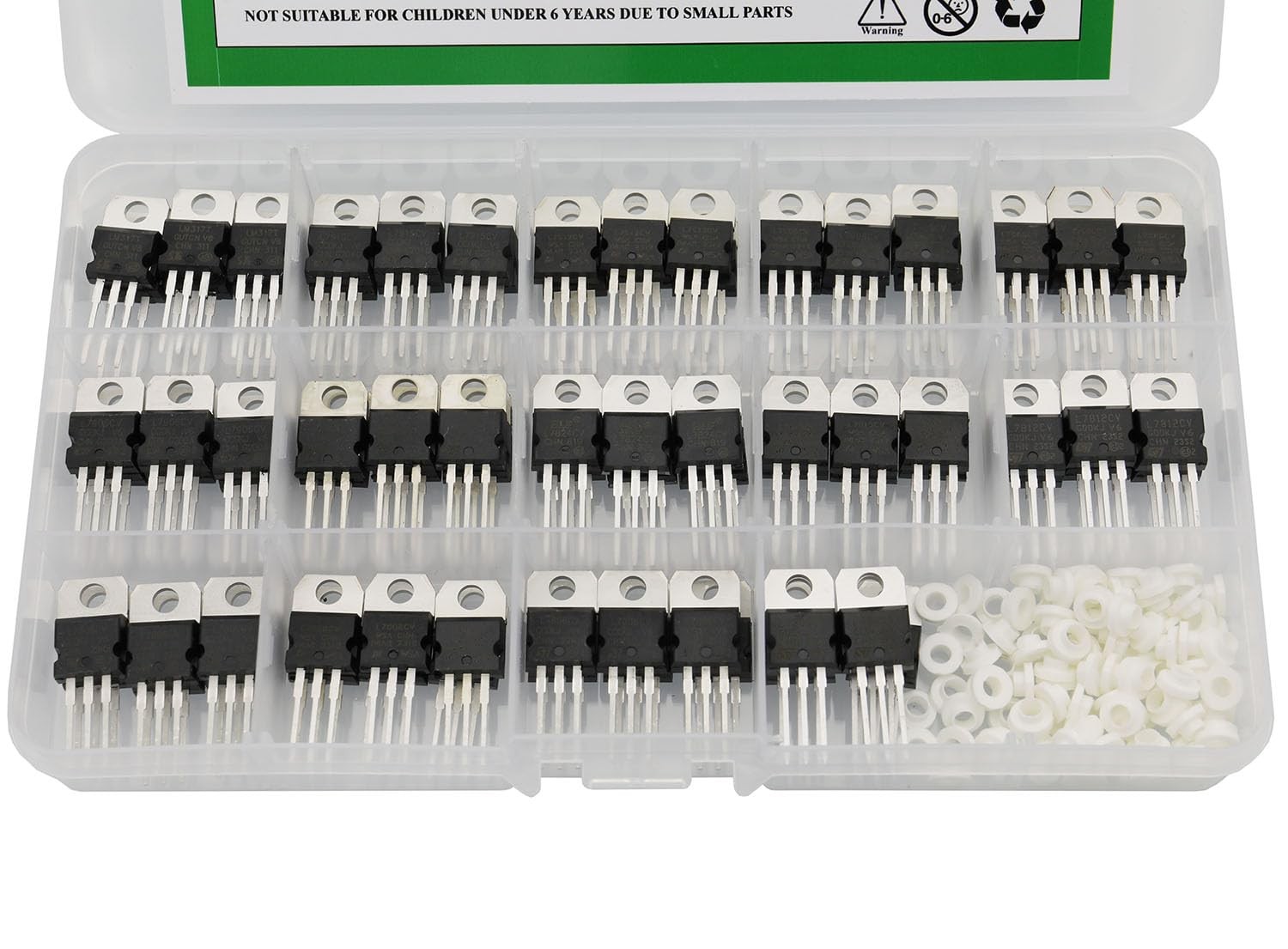 84Pcs 14 Value L7805-LM317 Voltage Regulator Transistor Assortment Kit