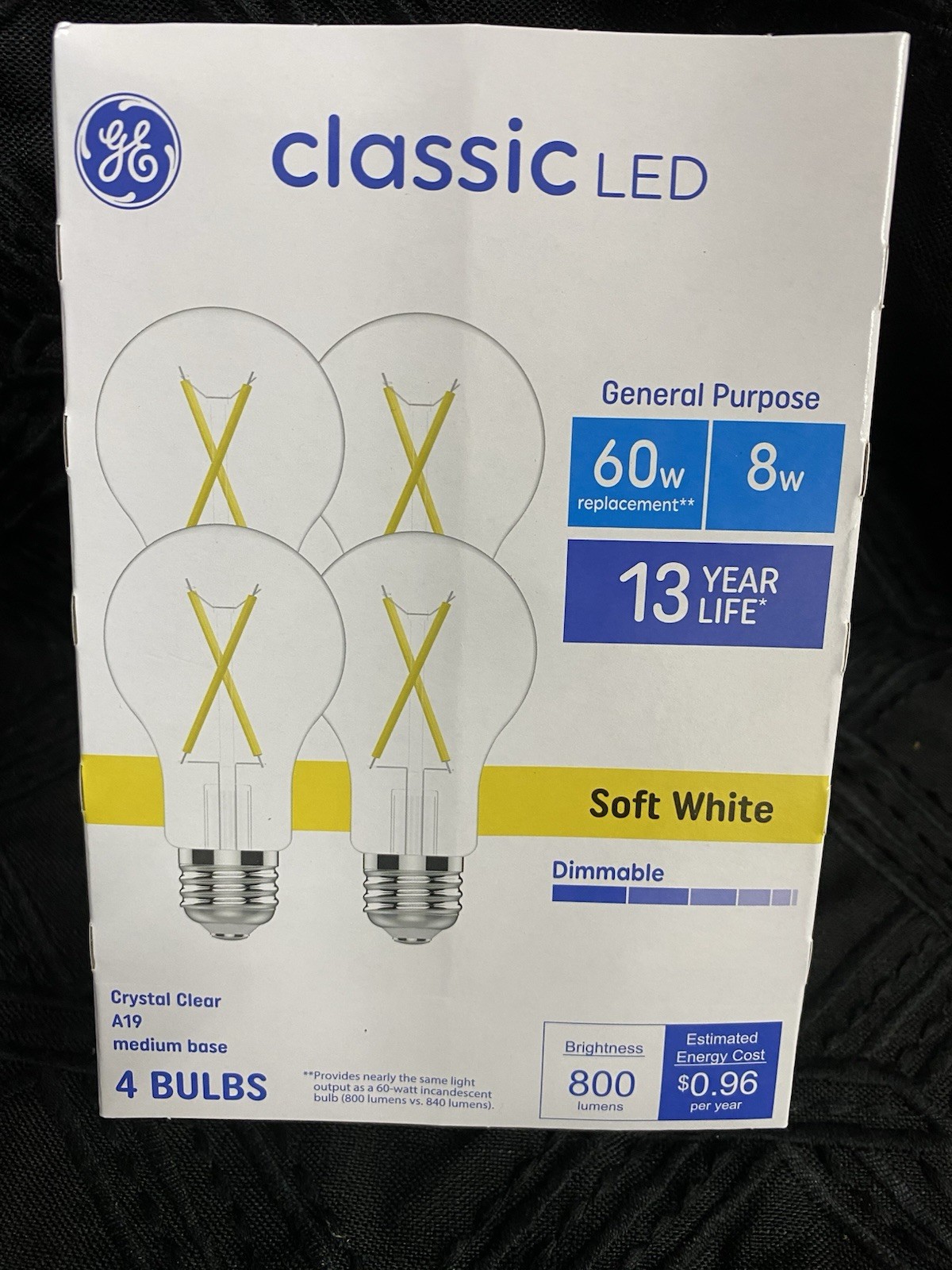 48 BULBS Packages GE 60 Watt LED Standard light bubs BEST PRICE Online 50 CENTS