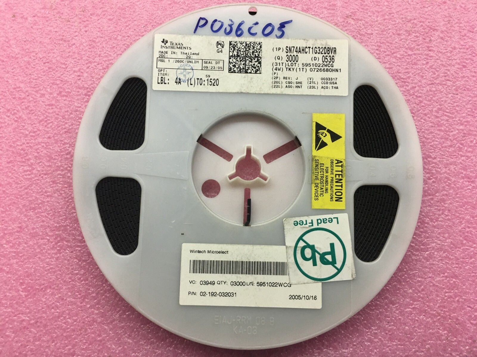 (3,000 PIECE REEL) SN74AHCT1G32DBVR, IC GATE OR 1CH 2-INP SOT-23-5, ROHS