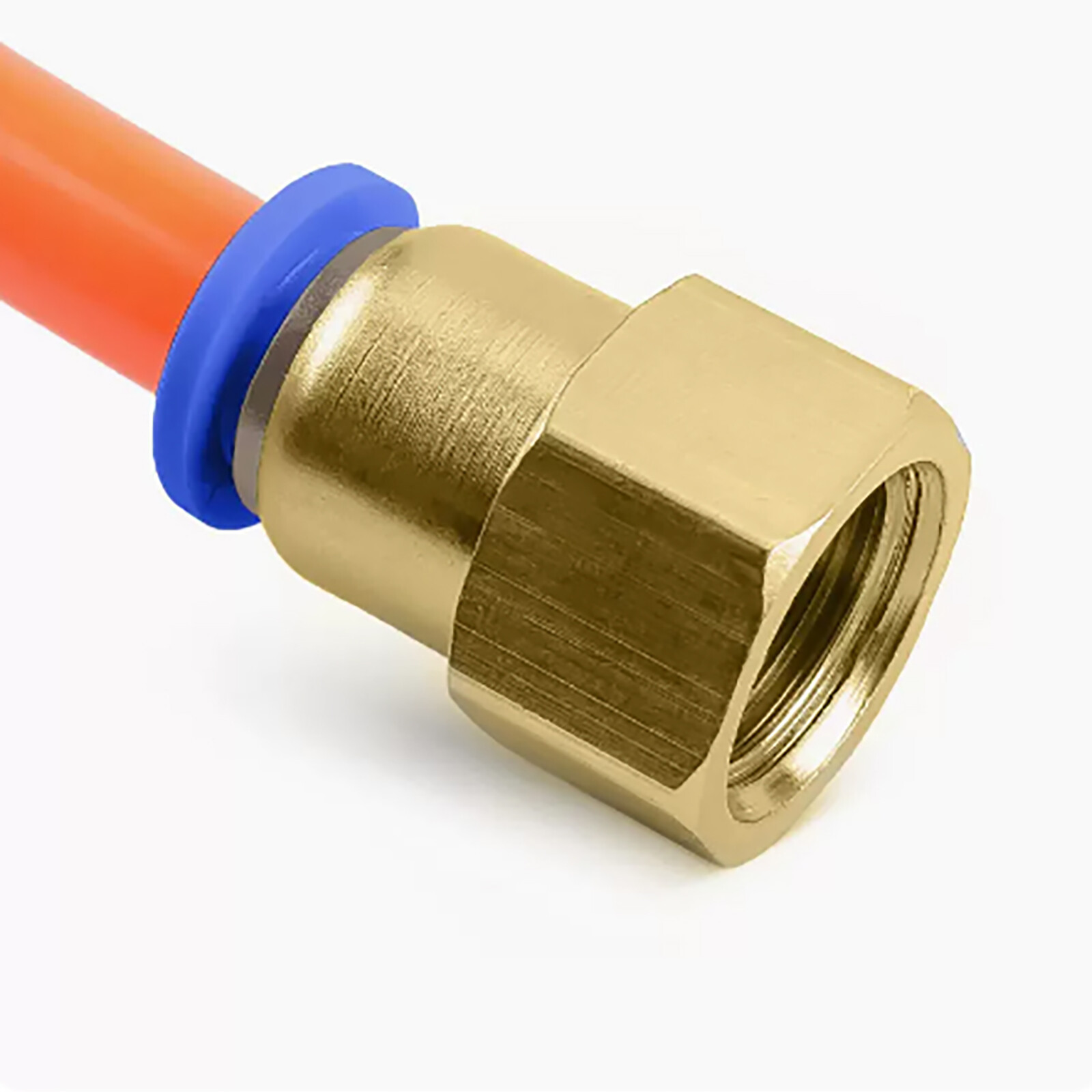 Pneumatic Straight Female Stud to Hose Tube Inline Push Fit Connector air Line