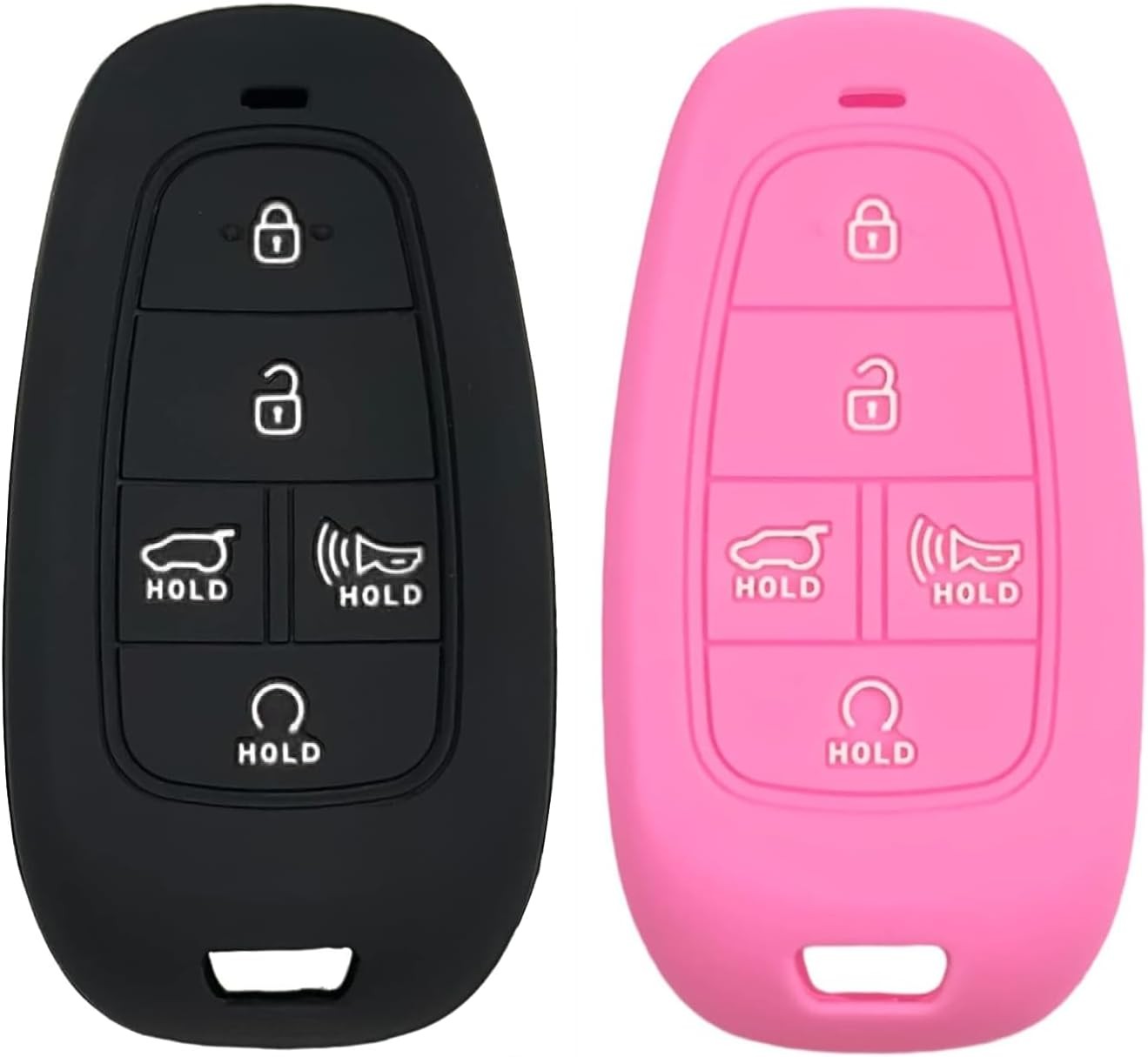 Silicone Key Fob Cover Protector for 2021-2023 Tucson Palisade Sonata Santa Fe H