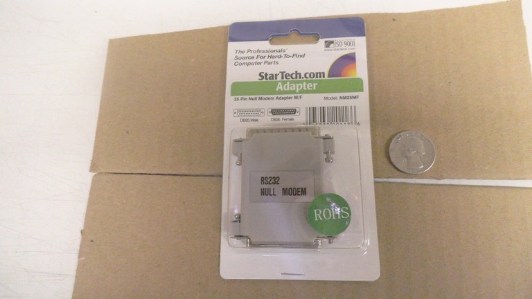 StarTech 25 pin RS232 Null Modem Adapter Male Female, NM25MF, nos