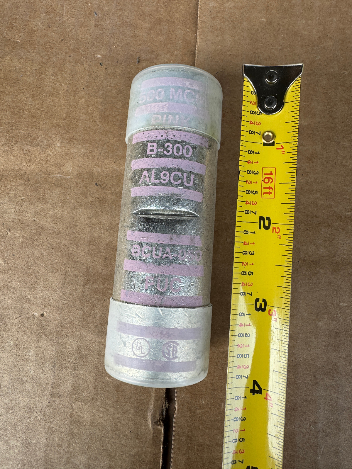 Penn-Union BCUA-050 Compression Sleeve B-300 For 500MCM Copper or Aluminum New