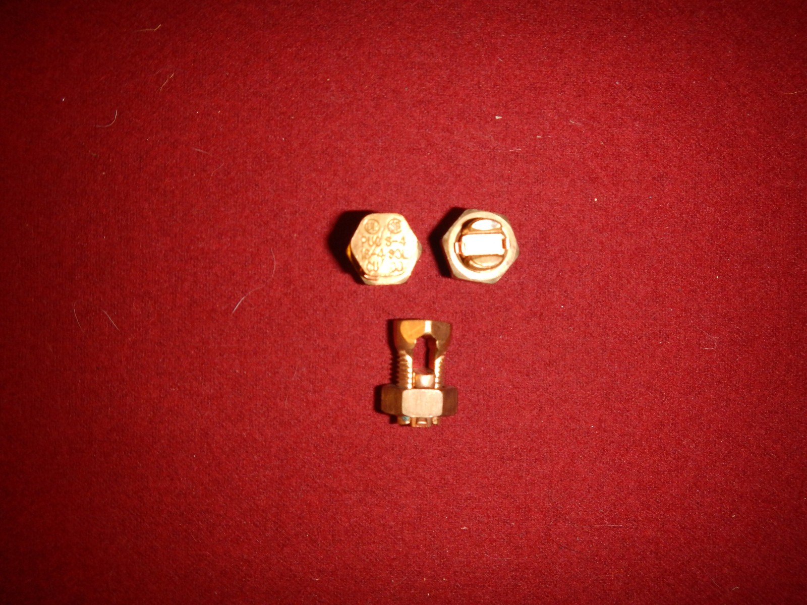 Penn-Union Copper Split Bolt ConnectorPUC S-4 16-4 SOL CU DB Pack of (15) Piece