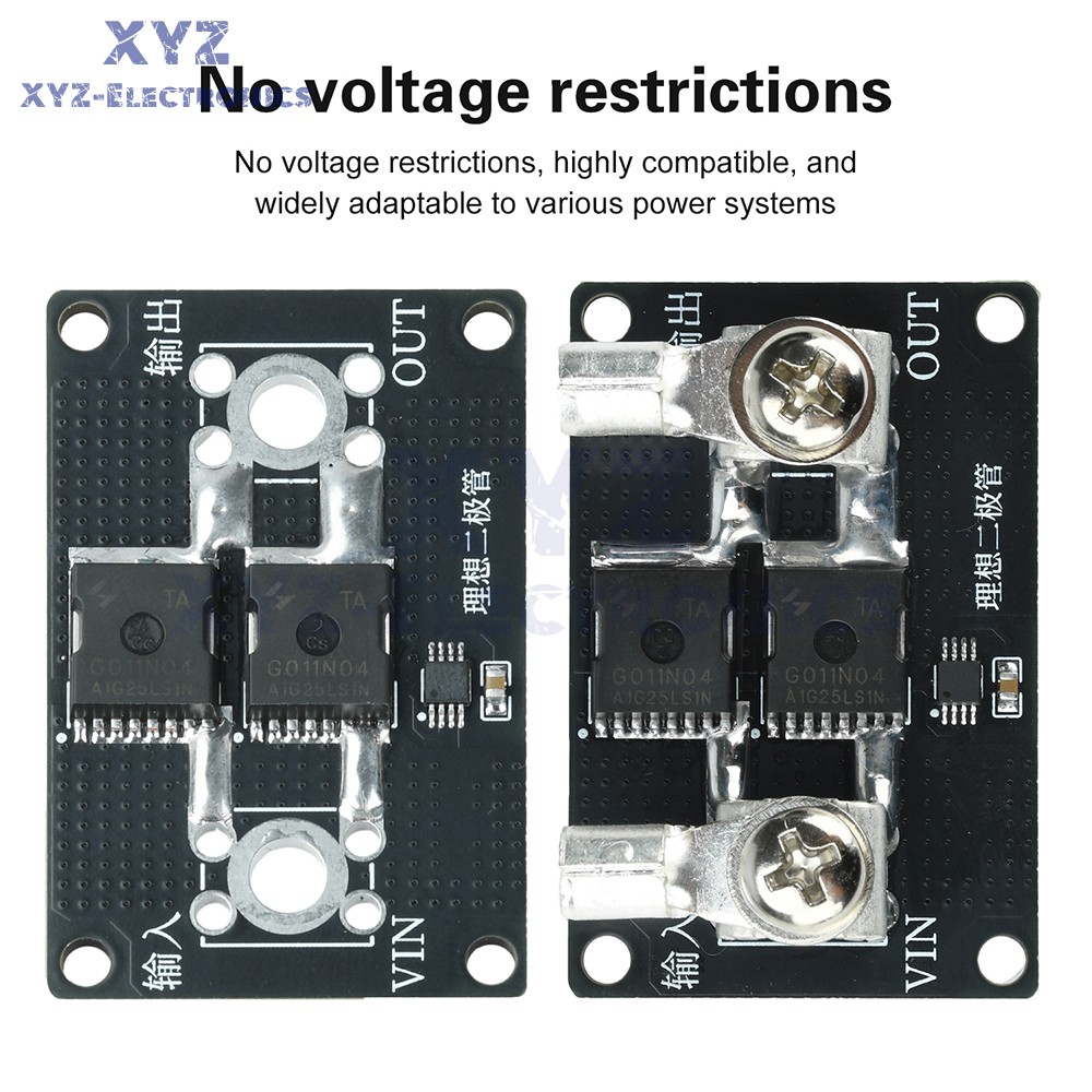 40A 65A 100A No Voltage Limit Anti Backflow Ideal Diode Module fr Solar Charging