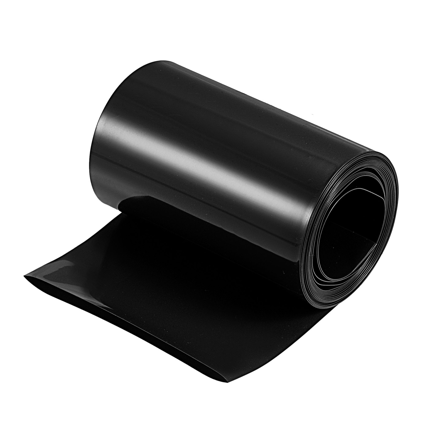 Battery Wrap PVC Heat Shrink Tubing 50mm Dia 80mm Flat 10 Ft Black