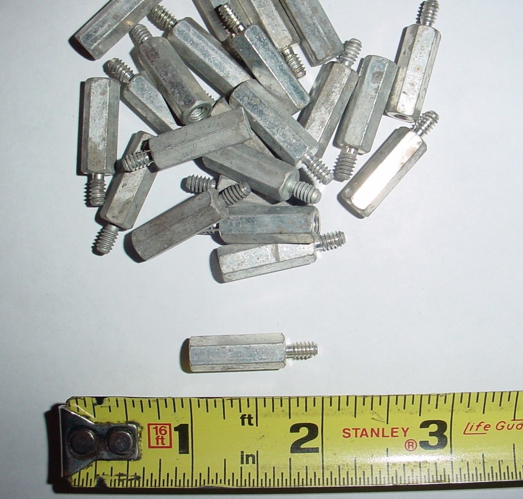 10 ea 6-32 x 3/4″ Fem – Male Hex Standoffs BRASS