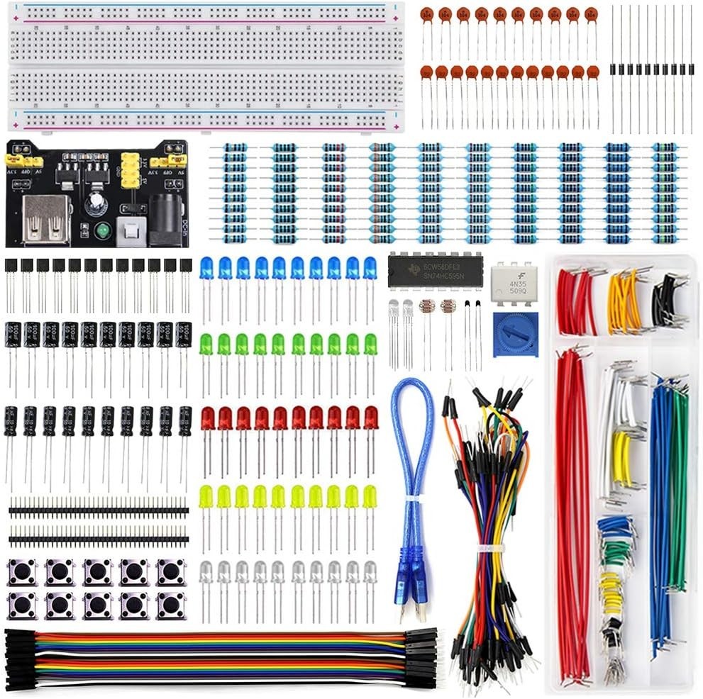 Ultimate Electronics Fun Kit: Resistors, Sensors & Power Supply for Creations