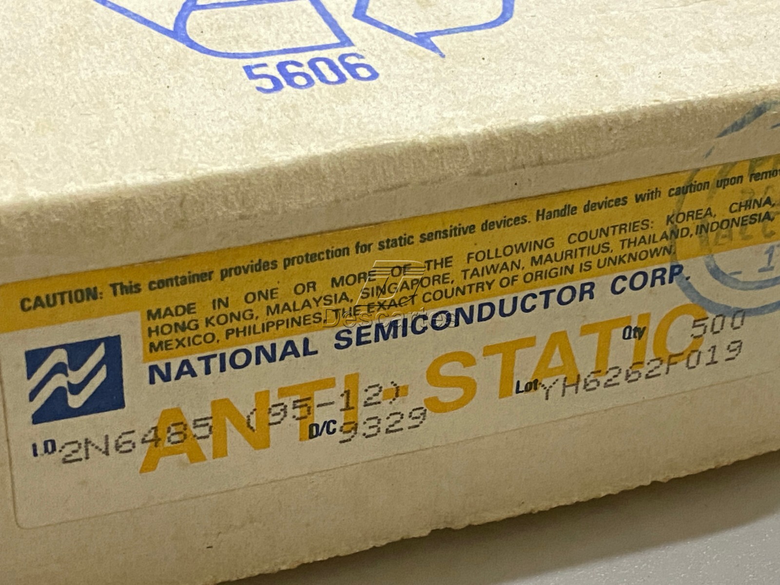 1pcs – National NS 2N6485 Dual N-Channel JFET – TO-71, Gold Pins, NOS, Genuine