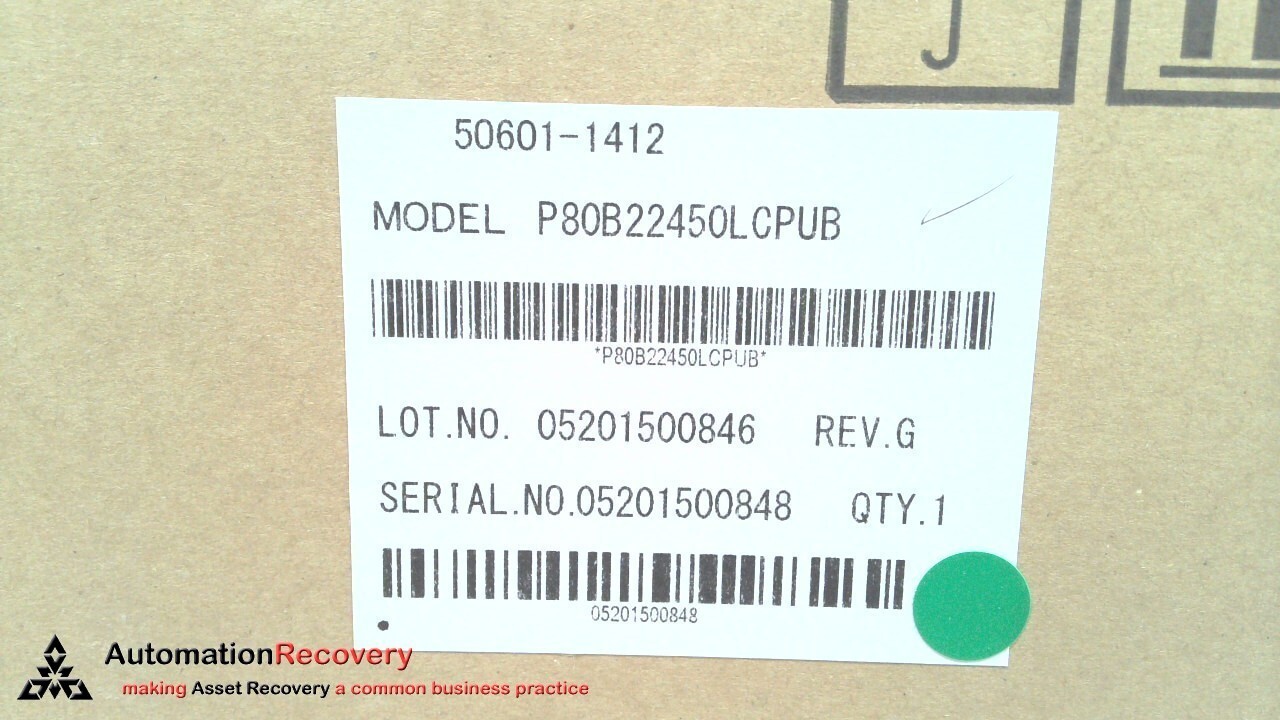 SANYO DENKI 50601-1412, KAWASAKI AC SERVO MOTOR, P80B22450LCPUB, NEW #323058