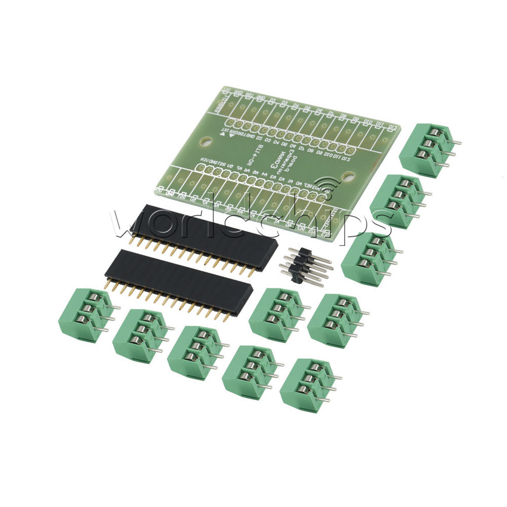 Expansion Board Terminal Adapter DIY Kit For Arduino NANO IO Shield V1.0