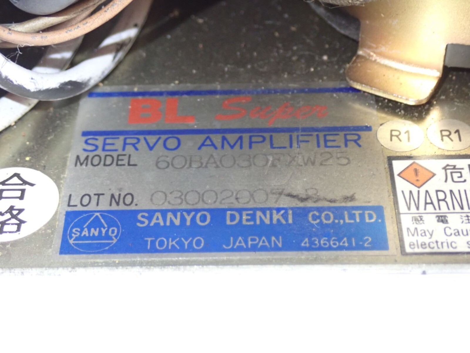 SANYO DENKI #60BA030FXW25 SERVO AMPLIFIER