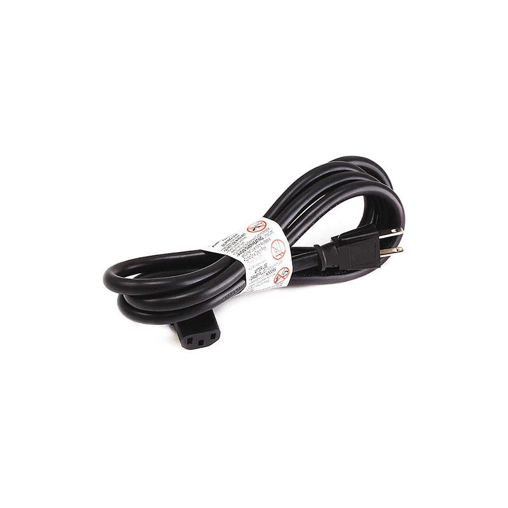 GRAINGER APPROVED 20PX10ID PC Pwr Cord,5-15P,IEC C13,10 ft.,Blk,15A 20PX10