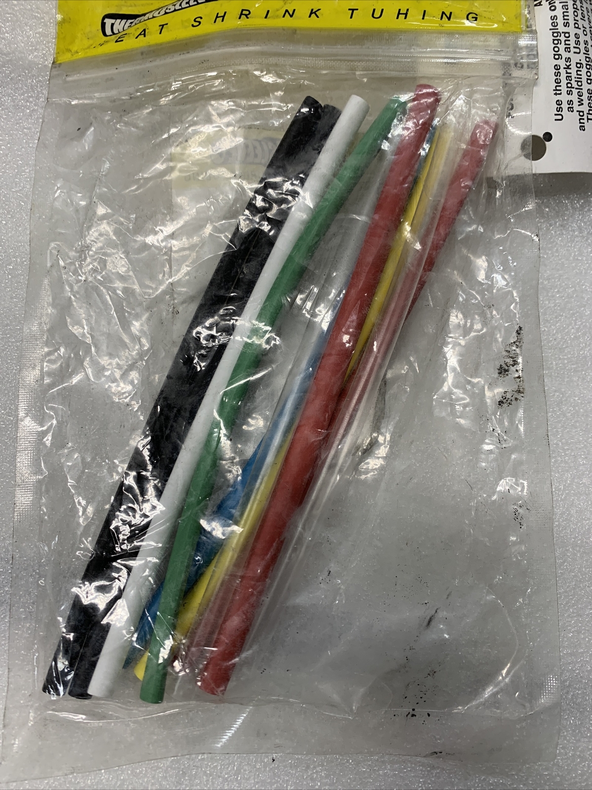 6″ Cut Length THERMOSLEEVE 2:1Ratio BAGGED 3/16″ Heat Shrink 10 pc #HSTBAG10316
