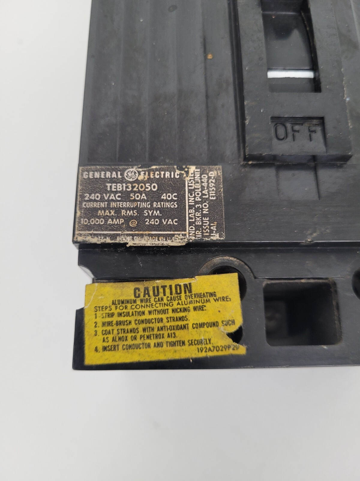 TEB132050 GE 50 Amp Circuit Breaker 240V *NEXT DAY OPTION*