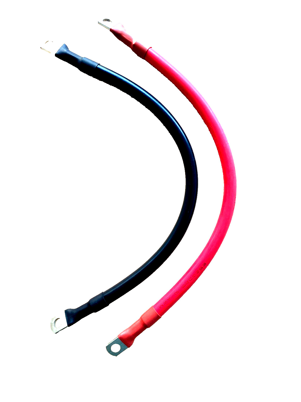 5 Gauge AWG Copper Battery Cables (1 Pair) Marine, Car, Truck, RV, Solar, etc