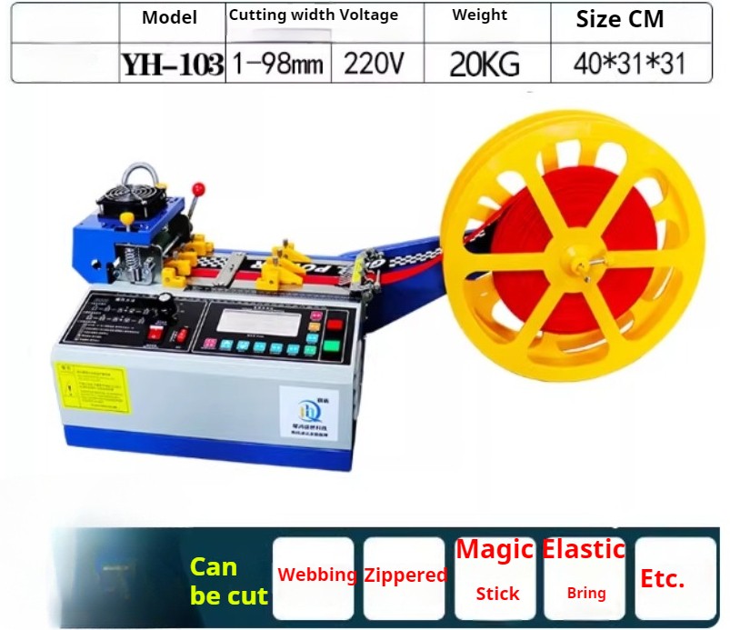 Ribbon Computer Tape Cutter Hot and Cold Tape Cutter Zipper Automatic Cutter