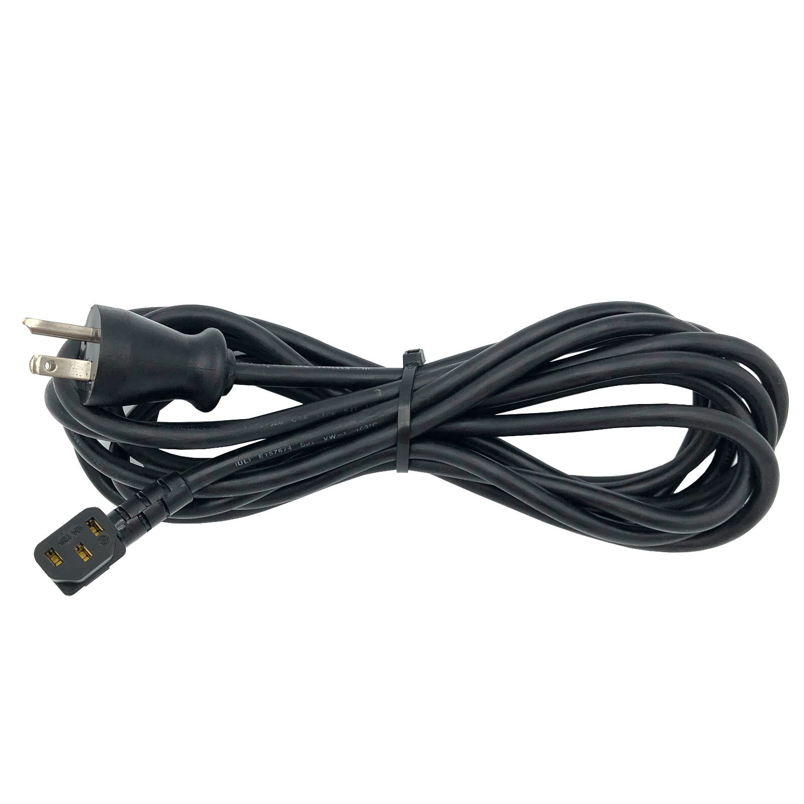 15ft AC 5-15 to C13 Hospital Grade Power Cord Cable – 3 Prong Right Angle 18AWG