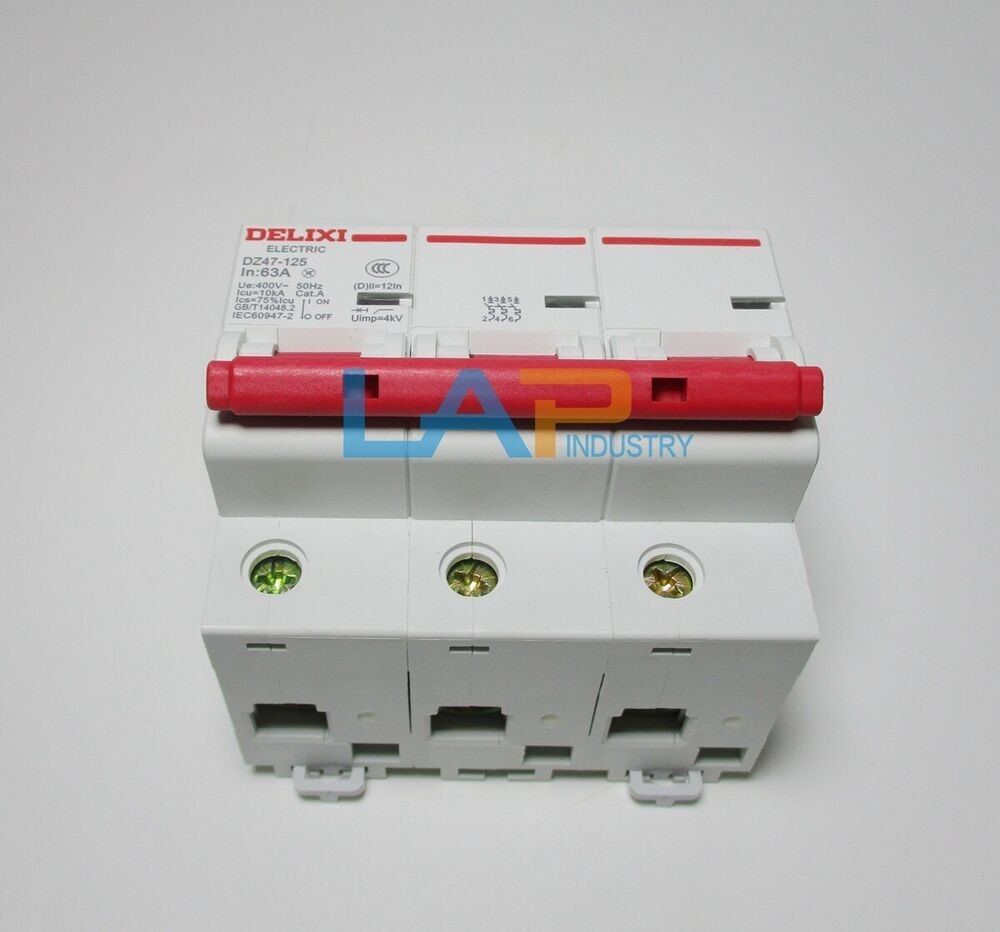 1PCS NEW FOR DELIXI Circuit Breaker DZ47-125 3P 3-phase switch 63/80A/100A/125A