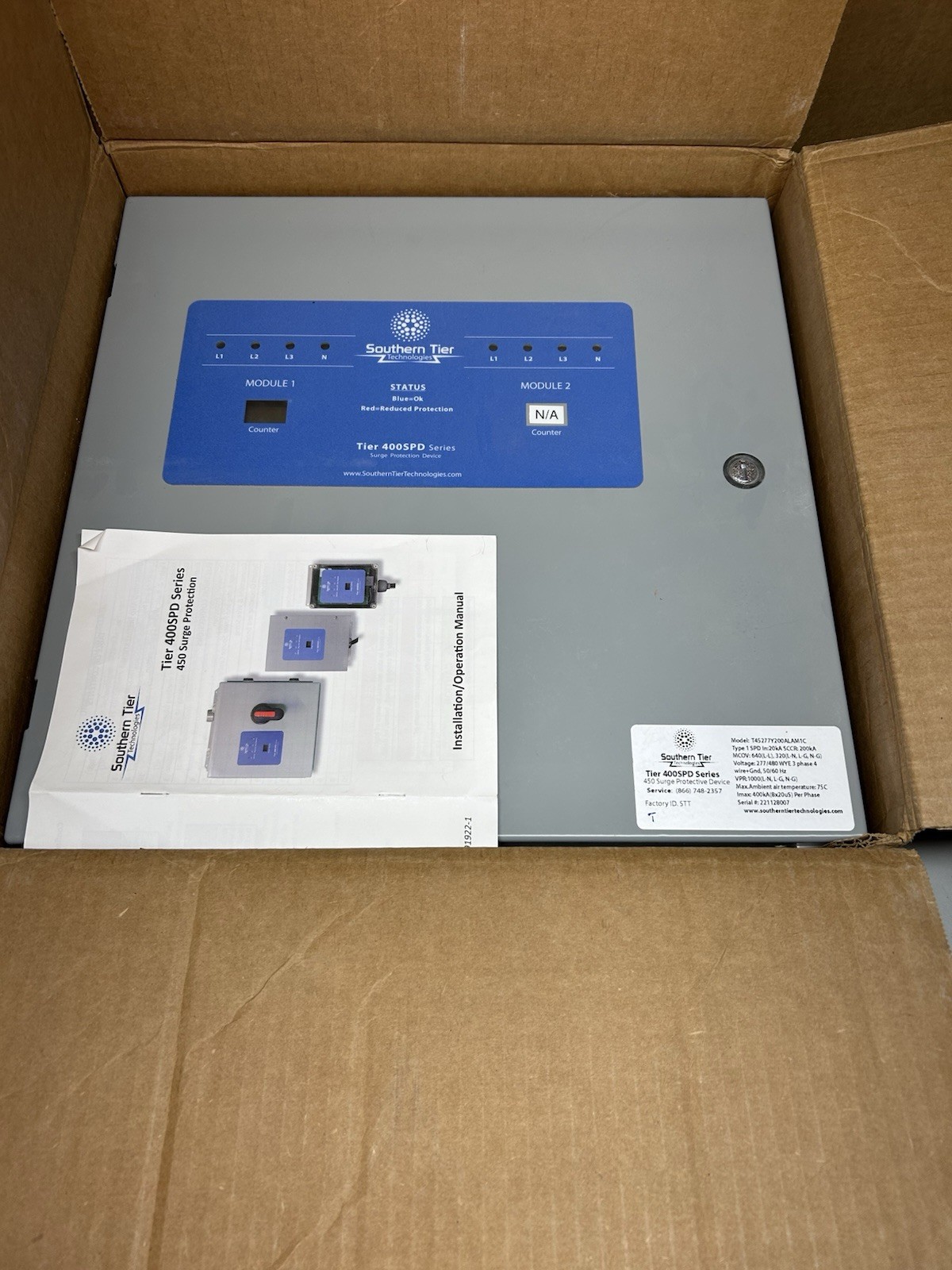 NEW IN BOX Southern Tier Technologies Tier 400SPD SERIES Surge Protective Device