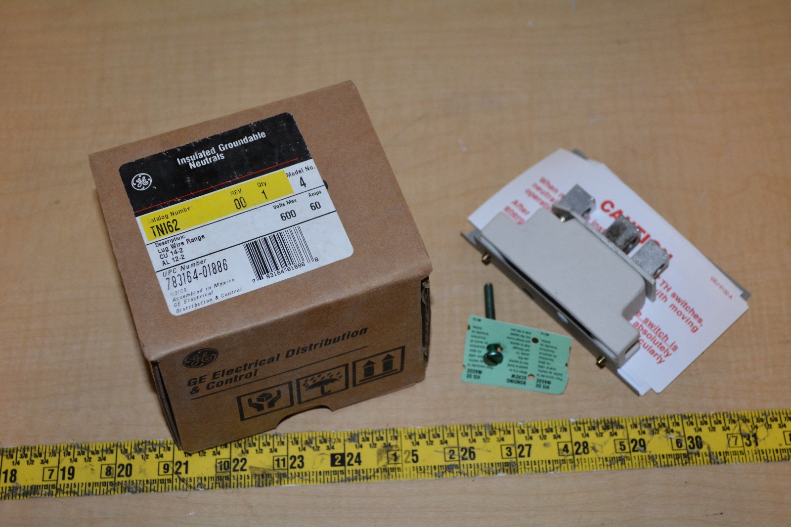 GE Insulated Groundable Neutral TN162 60 amp 600 VAC