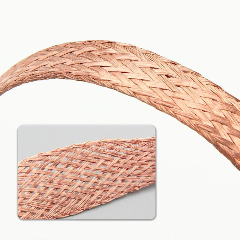 Copper Clad Aluminium/All Copper Flat Braid Earth Ground Lead Strap Cable Wire
