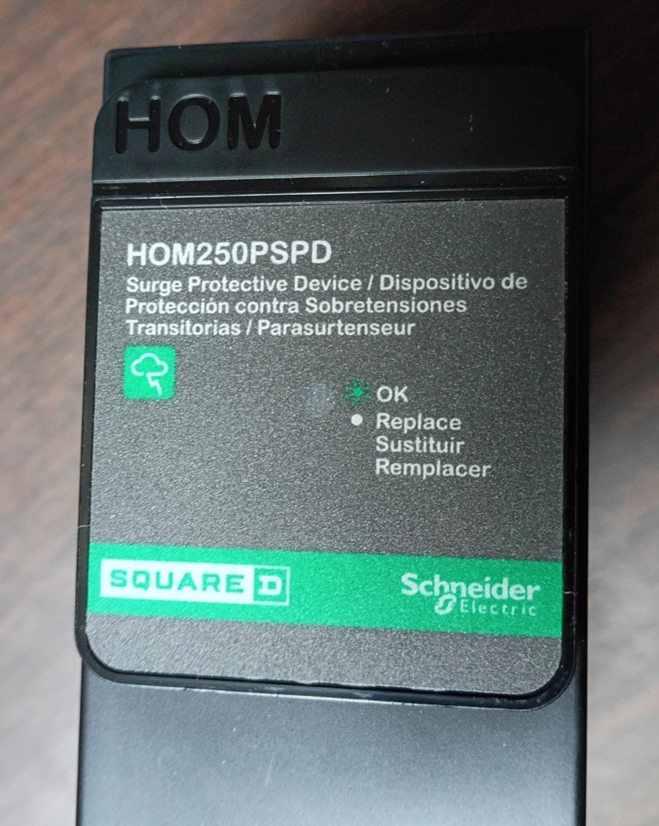 SQUARE D HOM250PSPD SURGE PROTECTIVE DEVICE TYPE 1 50kA 1-PHASE 3-WIRE NEW
