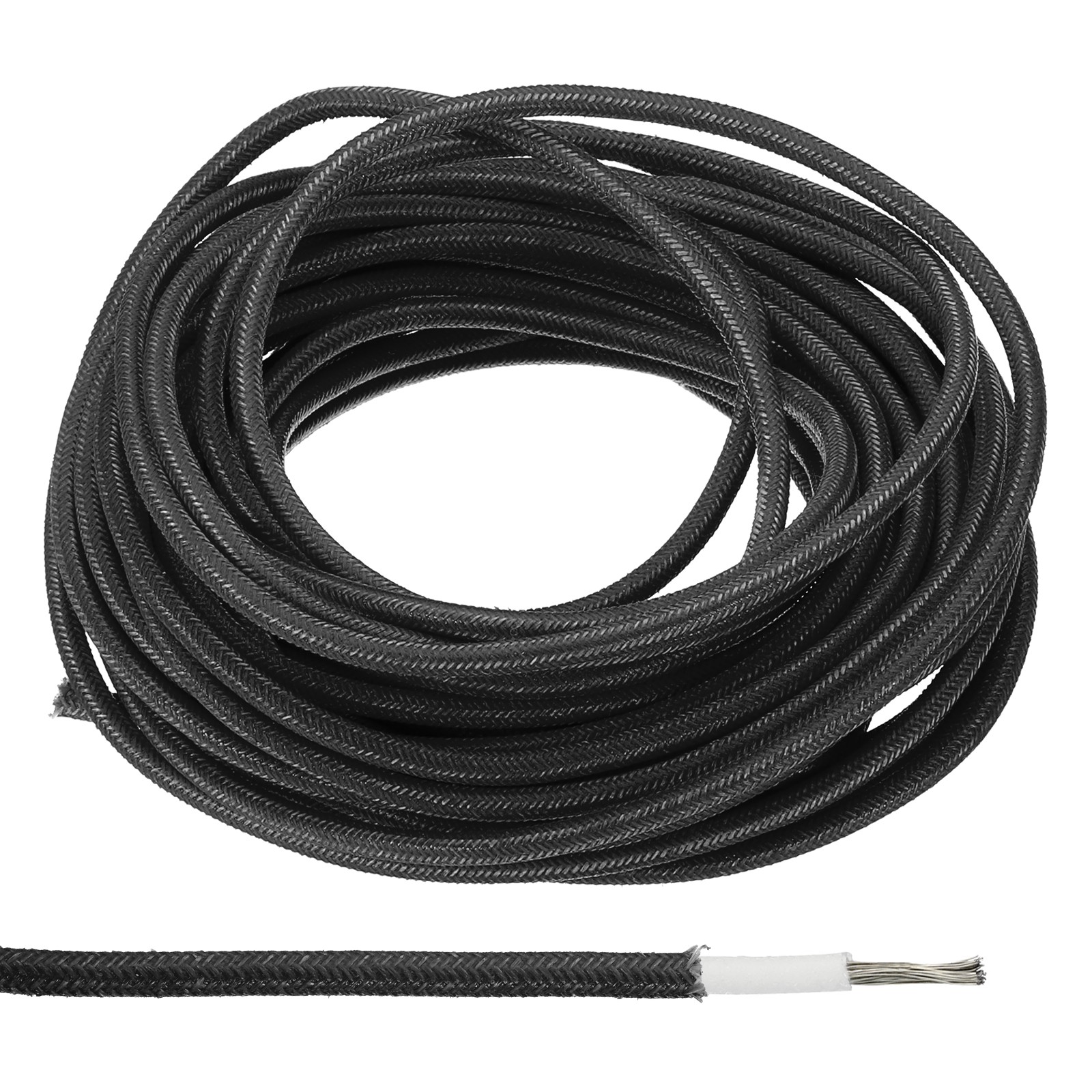 9.8Ft 9AWG Electronic Wire High Temperature Electrical Silicone Cable Black