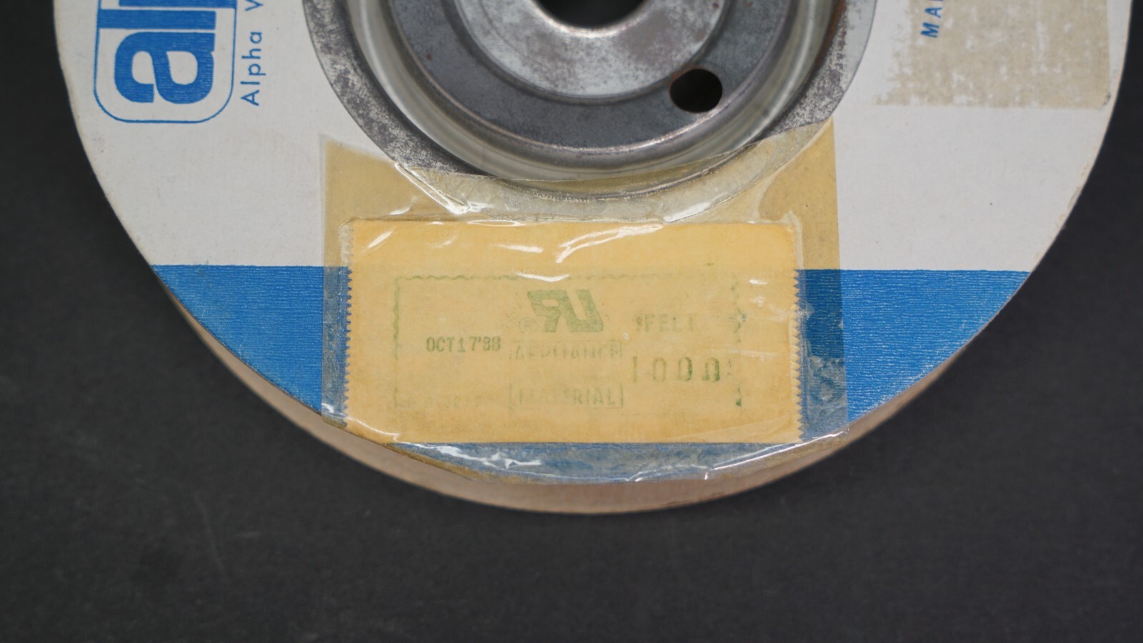 ALPHA WIRE PREMIUM HOOK-UP WIRE SOLID WHITE E-42489 29 AWG (PARTIAL SPOOL)