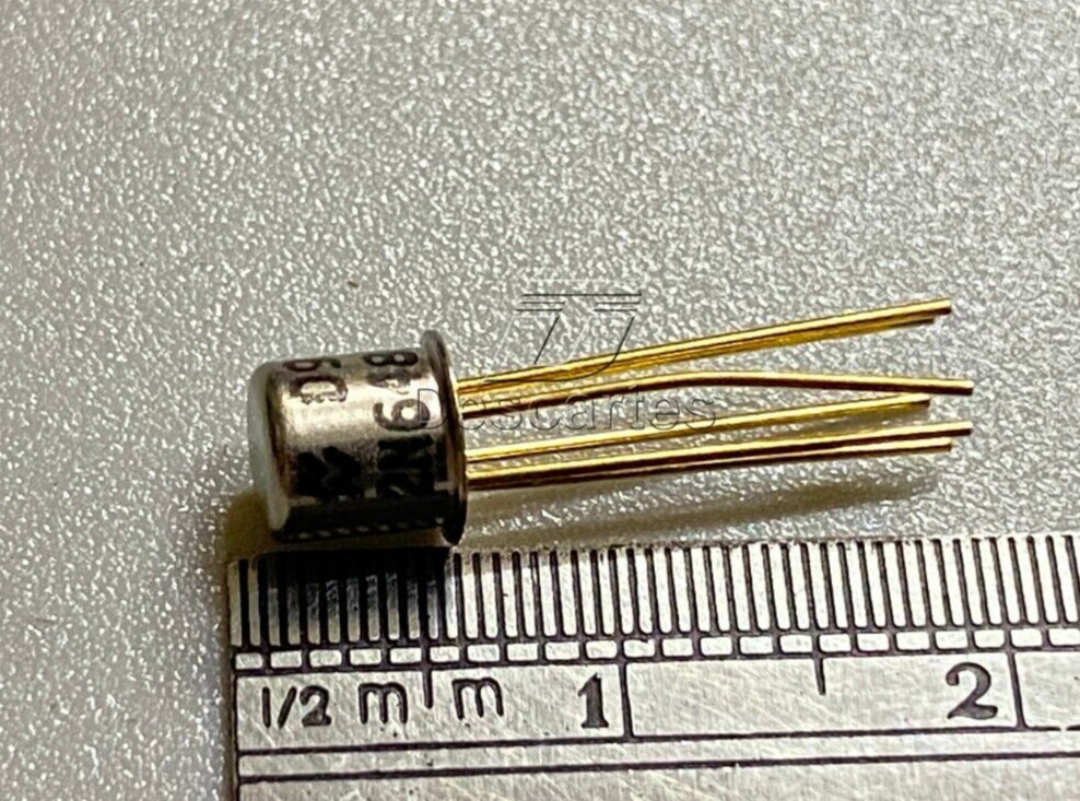 1pcs – National NS 2N6485 Dual N-Channel JFET – TO-71, Gold Pins, NOS, Genuine