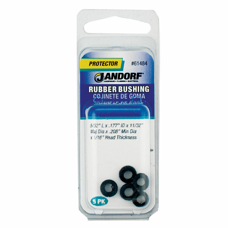 Jandorf Protector RUBBER BUSHING 5 pk 0.208 Dia. Hole Isolate Insulate 61484 NEW