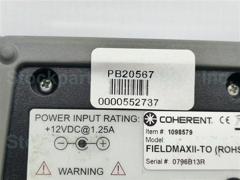 Coherent FIELDMAXII-TO (ROHS) Laser Power Meter 12VDC 1.25A 30 Days Warranty