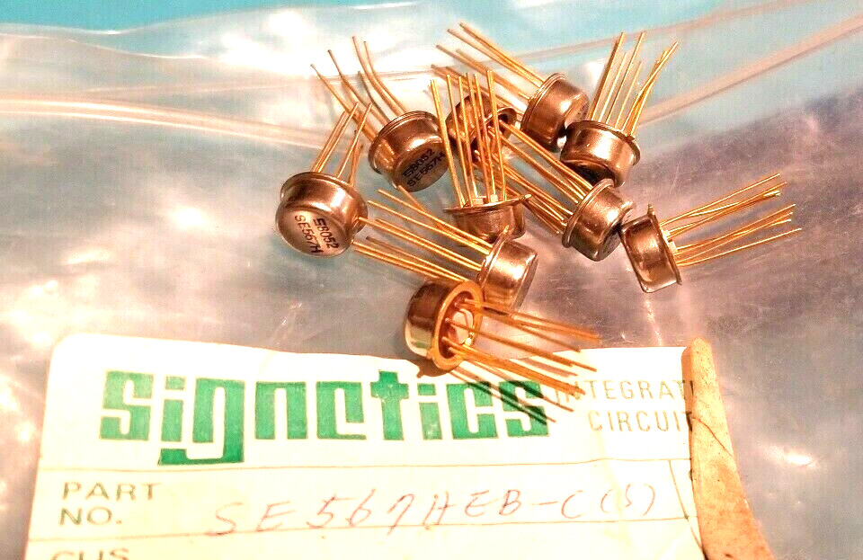 10 PC LOT SE567H EB Integrated Circuit Signetics metal CAN 8 leads SIGNETISbr