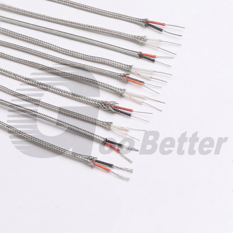 K Type Thermocouple Compensating Shielded Braided Extension Cable Wire High Temp
