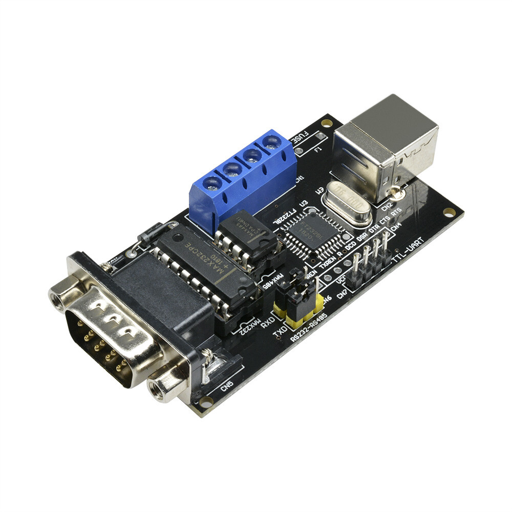 1-10PCS USB to Serial RS232/UART TTL/RS485 DB9 Adapter Converter FTDI FT232BM/BL
