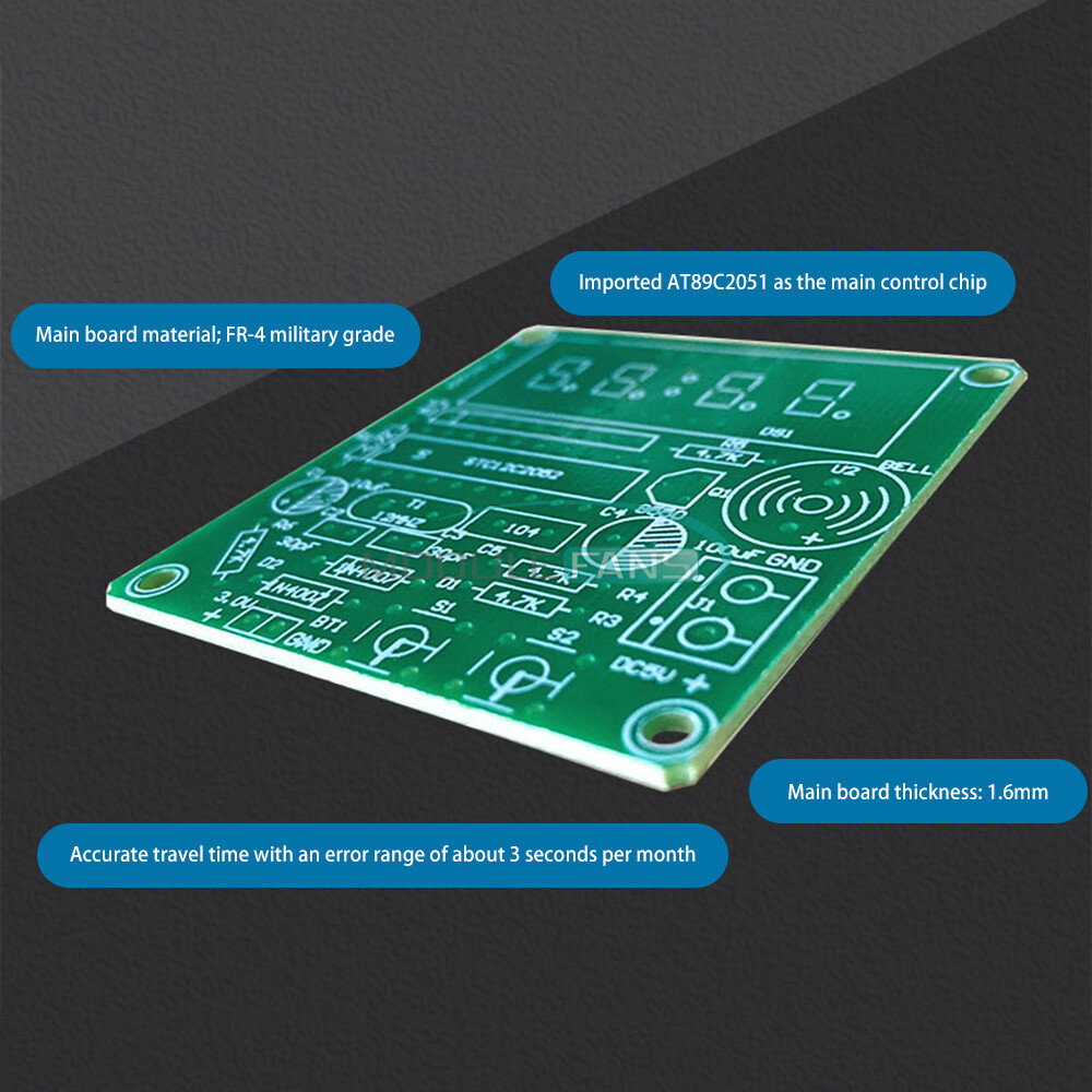 Digital 4-Bit Electronic Clock Electronic Production DIY Soldering Learning Kit
