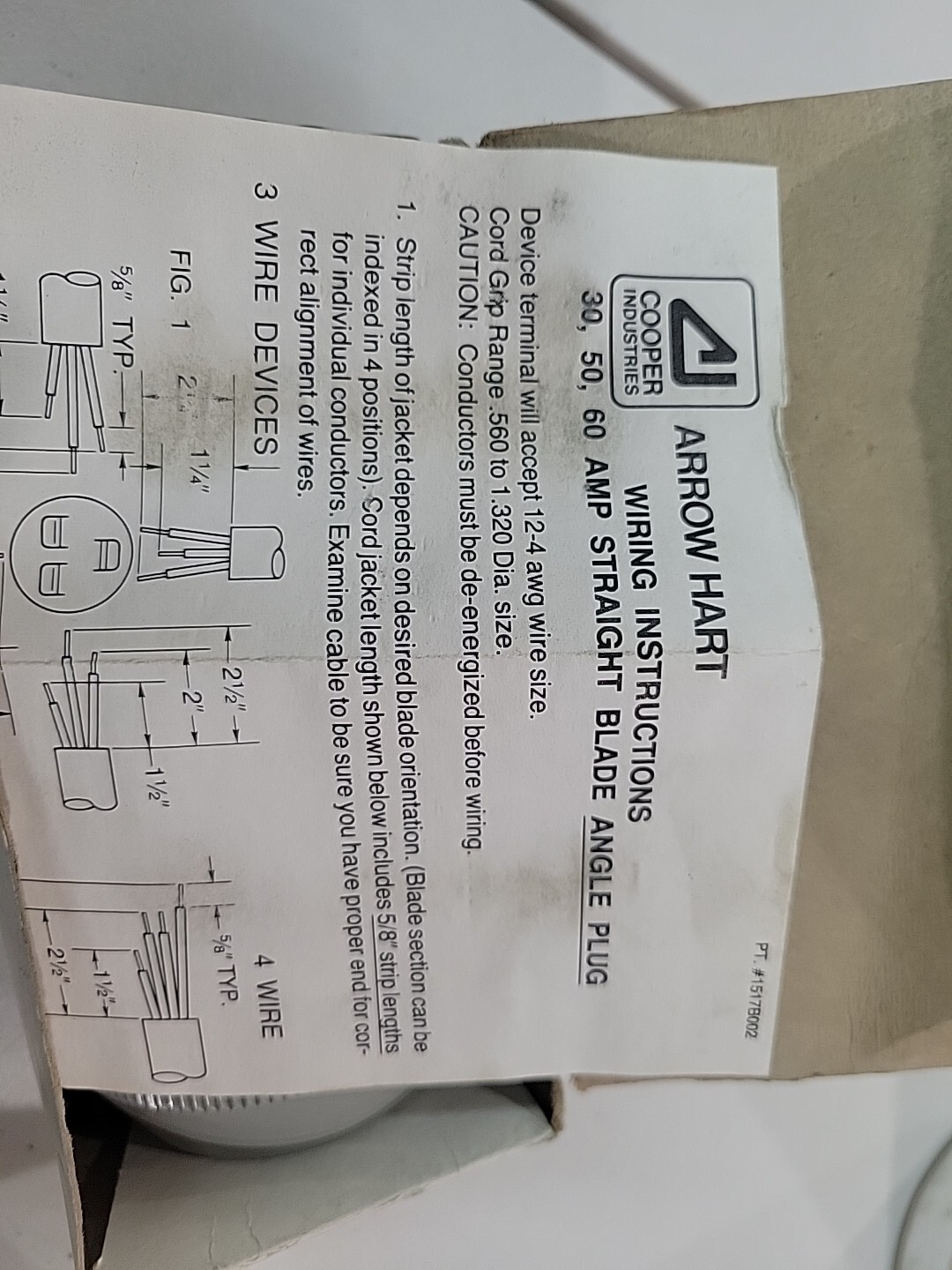 BRYANT 9450NP 3 PHASE CORD END, PLUG, RECEPTICAL 20-50 AMP, Nema 14-50, Straight