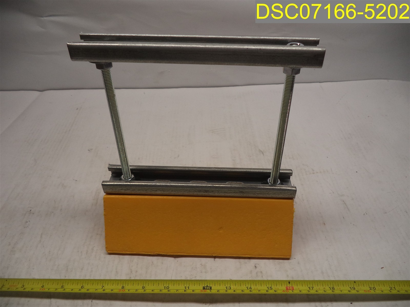 Qty= 3: Height Adjustable Struts Safety Yellow 10″ x 5 1/4″ x 10 3/4″ tall (Max)