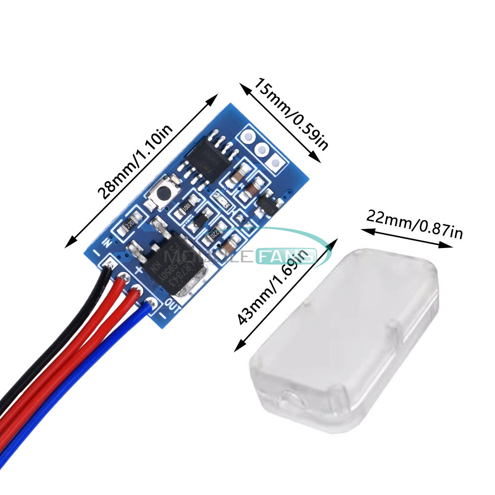 DC 3-24V PWM LED Control Module with Dimming Breathing Flashing For LED Light