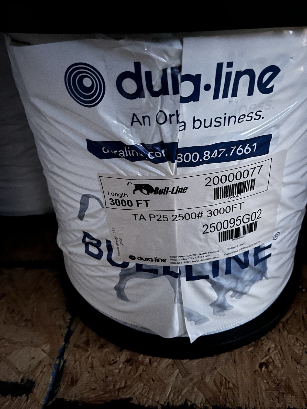 Dura.Line . 3000 Feet P2 25. pull line