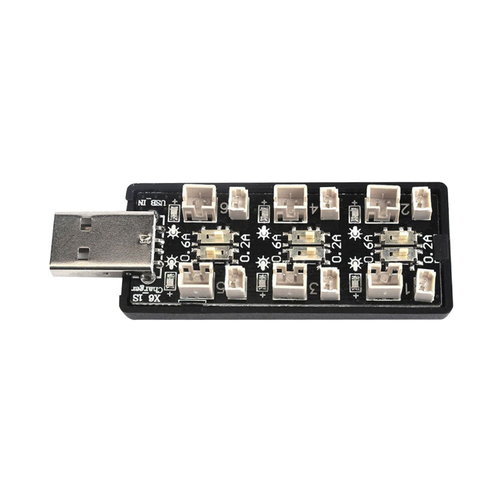 6 Channel Li Battery Charging Adapter Board 5V 3A USB Battery Charger Board New